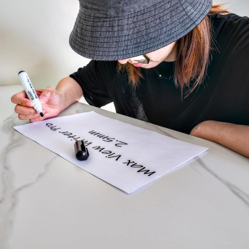 Bejamy (Bullet Tip-2.5mm, PACK of 12, Black Water-Based ink) Max-View Writer Pro Bold Writing Pen, Low Vision Assistive Writing Tool for Visual Impairment,Odorless,Non-Toxic,No Oil,Alcohol Free - Image 3